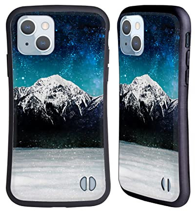 Head Case Designs Licenza Ufficiale Patrik Lovrin Galassia Montagna sopra Le Nuvole Sogno Vs Realtà Custodia Cover Ibrida Compatibile con Apple iPhone 14