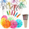 SALADOCY 60 Pcs Cocktailparty Dekorationsgetränke, Mini Getränke Picks, Getränke Dekoration Schirmchen, Gemischte Farben, Für Obst, Kuchen, Bar, Geburtstagsfeier