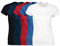 COOZO Ladies Soft Ringspun Cotton Pack of 5 Short Sleeve T-Shirts - Black/Navy/Red/Royal/White - S