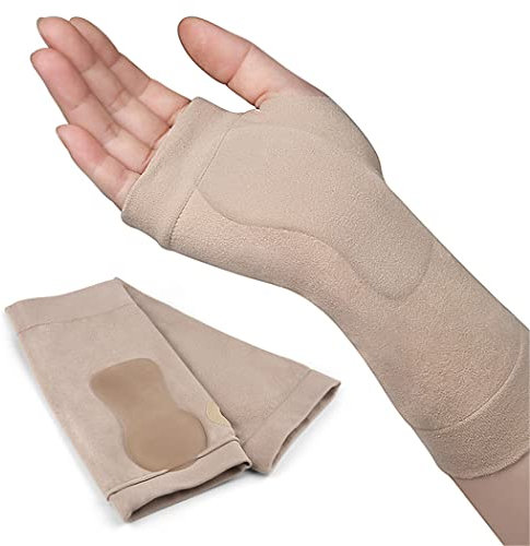 Gants de compression pour poignet (1 paire), manchons de compression respirants avec coussinets en gel doux pour tendinite, arthrite, attelle du canal carpien pour soulager les douleurs articulaires