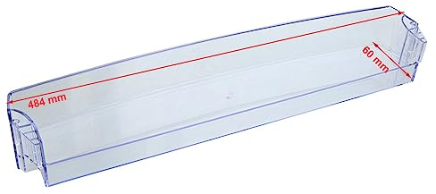 JCSPARES® - Ripiano Mensola Barattoli 484 x 60 mm Compatibile Per Frigorifero Electrolux Rex ed Ulteriori