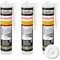 Isolbau Maleracryl Lot de 3 cartouches de mastic acrylique plastoélastique 300 ml Blanc Pour colmater les joints en intérieur et en extérieur