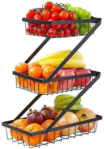 GETALL Fruit Basket 3 Tier