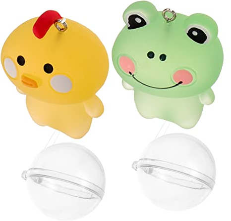 Angoily 2St Aquarium schwimmender Anhänger Walspielzeug osterküken Dekorationen Mikro Ornament Wohnkultur Aquarium- Hühnerfigur Kleiner Delphin Modell Welt der Panzer schmücken Statue