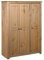 Gecheer Kleiderschrank Schlafzimmerschrank 3-Türig,Dielenschrank Mit 4 Ablagen 1 großen Fach & Kleiderstange,Designschrank Schrank Holzschrank Garderobenschrank 118 × 50 × 171,5 cm (B x T x H),Kiefer