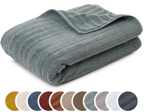 liebling Saunatuch Luxus Bio Baumwolle, Serie Marseille, 770 gr. / m², 80 x 200 cm, Ökotex, 60 Grad, saugstark, schnelltrocknend, Farbe: grün