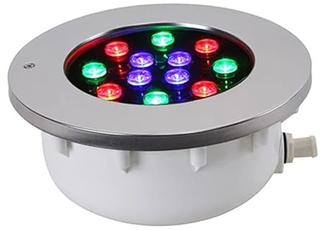 Eingebettet Pool Scheinwerfer - Mit Fernbedienung Ringbrunnenlicht, 12-V-LED-Pool-Glühbirne, IP68 Wasserdichter Tauchfähiger Unterwasser-Landschaftsscheinwerfer, Für Gartenbrunnen-Pool ( Color : Rgb+r