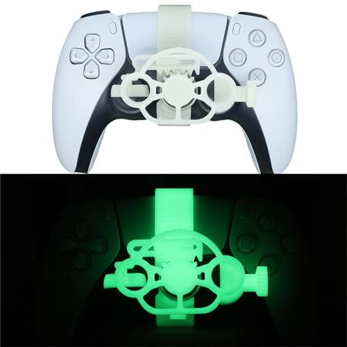 LICHIFIT Mini volante para PS5 Racing Game Controller Simulador de conducción Impresión 3D Volante para PlayStation 5 Auxiliar Racing Wheel Accesorios