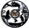JOAAZAR Vinyl Record Wanduhr，11.8 Zoll Animation Schwarze Wanddekoration， Dekorieren Sie Ihr Haus, Wohnzimmer, Schlafzimmer, Küche ， Kinderzimmer，Geschenk