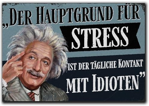 LANOLU Kühlschrankmagnete lustig- Der Hauptgrund für Stress - lustige Magnete mit Sprüchen und witzigen Motiven 8x5,5cm