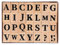 28 Stück Buchstaben Stempel, Alphabet Holz Stempel Set, Alphabet Stempel, Vintage Hölzerne Stempel, Holz Gummistempel Mark Symbol Stempel für Handwerk, Buchstaben, Scrapbooking, DIY Karten