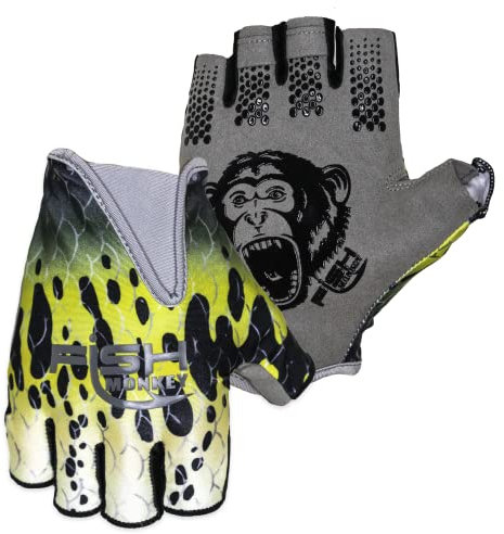 Fish Monkey FM18 Stubby Guide Handschuh, Bass, Größe XL