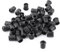 Langlebige 3-mm-LED-Diodenhalterung aus Nylon, Schwarze Fassung, Befestigungsclips für die Blende, 50 Stück, für Einfache LED-Befestigung und Dauerhafte Nutzung (8 mm)