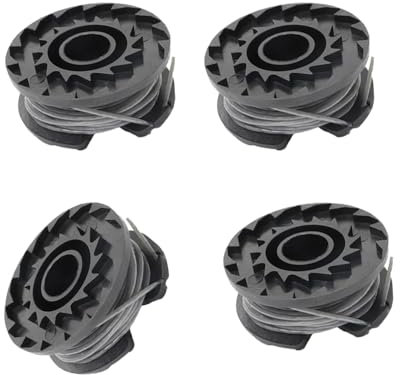 4Pcs Strimmer Wire Replacement Spool & Line, Φ1.65mm 16ft Double Autofeed - Compatible with Bosch Art 23/26 SL, EasyGrassCut 18/23/26/18-230/18-260 Grass Trimmer F016800569 & F016800385
