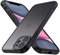 YLK Cover Opaca per iPhone 11, Custodia Posteriore Glassata Traslucida Sottile, Cover per iPhone 11 con Della Fotocamera Protezione (Nero)