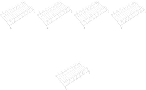 Zerodeko 4 Stück Abtropfgestell Zubehör Spülmittel Sieb wok küchenhelfee kitchen shelf stand waschbecken besteck Multifunktionales Tellerregal Plattenablaufhalter Eisen-Tauch kleber Weiß