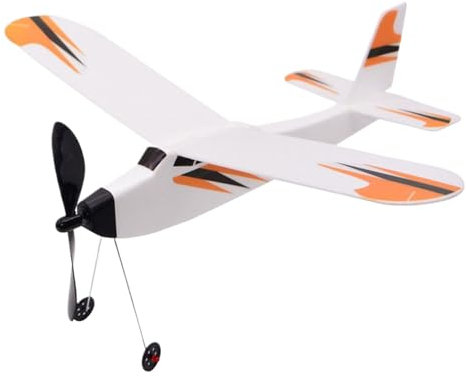 Rubber Band Airplanes - Glider Plane Kit | Flying Model Aircraft | Assembly Airplane Toy, Elastic Powered Flight Toy, Outdoor Fun For Kids And Adults
