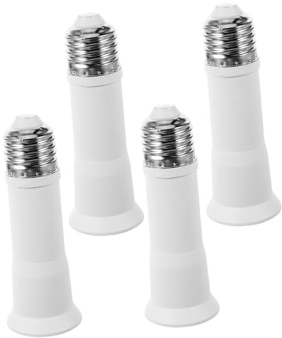 Homoyoyo 4pcs Light Bulb Extender Socket Outdoor Lamp Base Adapter Versatile Lamp Supplies for Residential and Commercial Lighting Applications