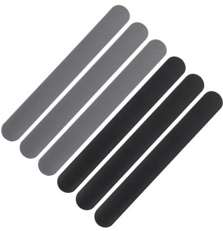 UTHCLO 6 Stück Silikon Slap Bands Geschenkpapierhalter Flexibel Strapazierfähig für Aufbewahrung Organisation Zuhause Büro Geschenkpapier Zubehör