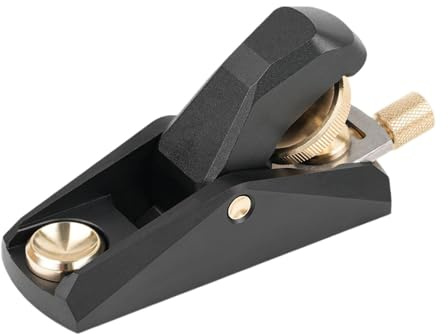 F Fityle Cepillo de bloque de ángulo bajo, cepillo de mano, rendimiento, resistente para carpintería, accesorios ergonómicos profesionales, herramienta de, Mini Negro