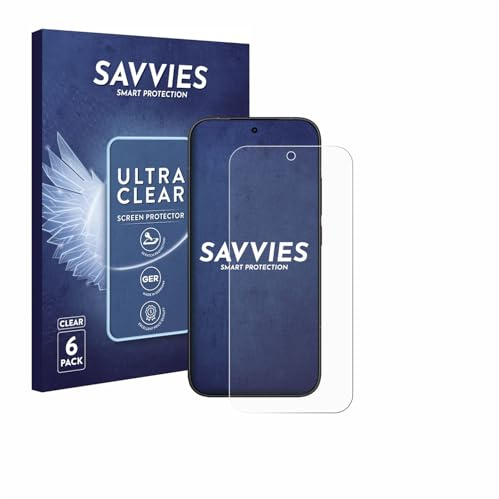 Savvies Schutzfolie für Xiaomi Poco X8 Pro | 6 Stück Transparenter Displayschutz Made in Germany Ultra-Klar Displayschutz-Folie