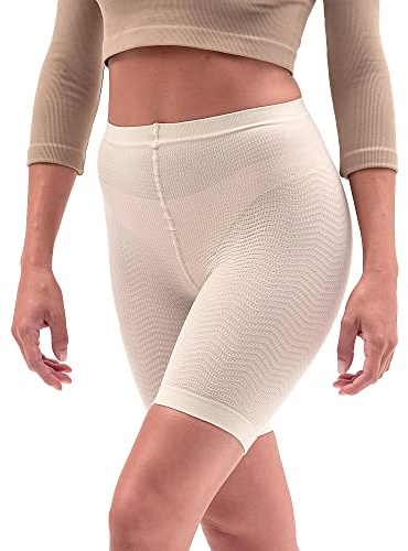 SOLIDEA Micromassage Shorts Magic Panty | Compression Shorts for Women, Women's Shorts (Champagne, 16)