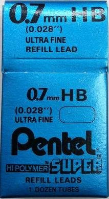 Pentel 0.7mm HB Mechanical Pencil Lead (Pack of 144) 50-HB