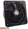 Industrial Extractor Axial Exhaust Ventilation Commercial Air Blower Fan 400mm / 16 (4 Pole) 4900m3/h Black (Heavy Duty Metal Without Speed Control Regulator)