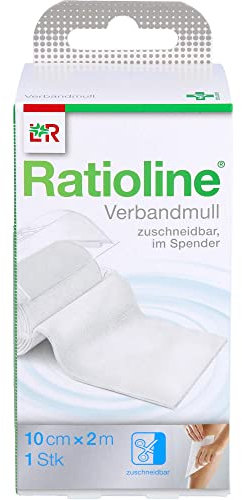 RATIOLINE acute Verbandmull 10 cmx2 m gerollt 1 St