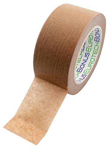 BONUS Eurotech 1BP25.60.0050/050A# Ruban papier d'emballage Eco Pack, largeur 50 mm, longueur 50 m, adhésif à base de caoutchouc naturel, épaisseur totale 0.105 mm, papier crêpé marron