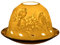 Kerzenfarm Hahn Dome Light Vögel/Birds Windlicht, 30001, Porzellan, Weiss, 12x12x8 cm