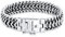 Kuzzoi Silber-Armband für Herren, Handgefertigtes Buddha Panzer-Armband aus 925er Sterling Silber, Luxuriös Mit Gravur, 15mm Breit, 60 g Schwer 35108-019