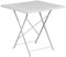 Flash Furniture Klapptisch für den Innen- und Außenbereich, Stahl, quadratisch, 71,1 cm, Weiß