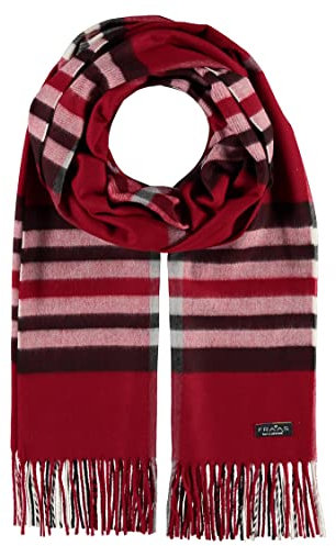 FRAAS Cashmink Schal 56 x 200 cm - Weicher als Kaschmir - Made in Germany - Schal kariert für Damen und Herren - Perfekt für Herbst und Winter True Red