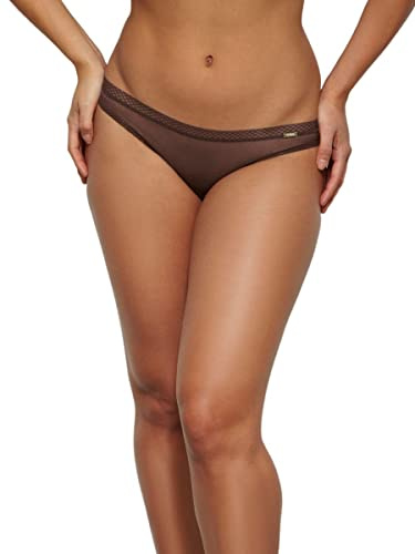 Gossard Women's Glossies Brief, Rich Brown, Medium