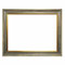 Barockrahmen 10941, 247 Gri grau mit Goldkannte, als Leerrahmen, 60x80 cm
