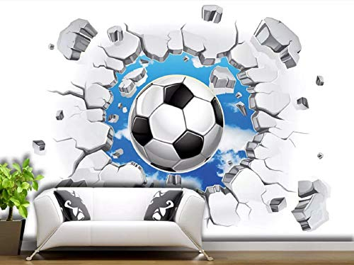 Tapete Kinderzimmer Fototapete Himmel Durch Wand Fußball Tapeten Vliestapete Modern Schlafzimmer Wandtapete Bildtapete Wand Dekoration