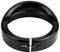 Akozon 7 Zoll Chrom Motorrad Schwarz Scheinwerfer Felgenring Halterung Visier-Stil Scheinwerfer Trim Ring Motorrad Scheinwerfer Zierring Abdeckung für FLD Trike Road King