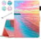 Fancity Case Fits Amazon Kindle Fire HD 8 & HD 8 Plus Tablet (12th Generation/10th Generation, 2024/2022/2020 Release) 8, PU Leather Standing Cover with Auto Sleep/Wake & Card Slot, Sunset Beach