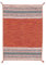 CarpetFine Tappeto a tessitura Kilim Azizi Arancio 80x150 cm | Tappeto moderno per soggiorno e camera da letto