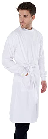 KOKOTT OP-, Zahntechniker- & Labor-Kittel mit Rückenverschluss,100% Baumwolle