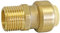 SOMATHERM FOR YOU, Raccord laiton à clipser pour tubes cuivre, PER ou multicouche Ø12 mm - Mâle 12/17, montage instantané, auto-étanche, démontable, idéal plomberie et chauffage