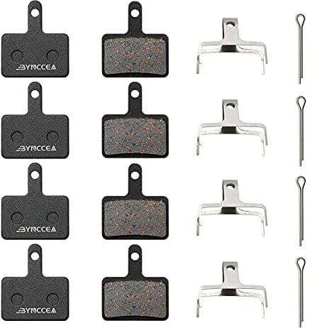 Bynccea Bremsbeläge 4 Paar, Fahrrad Scheibenbremsbeläge für Shimano B01S, B03S Tektro/TRP
