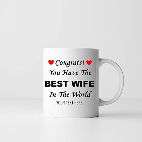 Ditzy Doll Personalised Mug - 11oz Funny Birthday Gift Custom Text Novelty Christmas Coffee Tea Joke Idea (Best Wife)