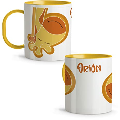 LolaPix Taza con Nombre. Taza Personalizada. Tazas Infantiles plástico. Regalo Personalizado. Tazas Originales para Regalar. Colores a elegir. Jirafa Amiga