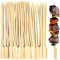 100 Pieces Bamboo Paddle Skewers Sticks, Bamboo Barbecue Sticks Skewers 20 cm/7.87 inch for Barbeque, Cocktails, Fruit, Kebab, Burger, BBQ, Party Sticks Skewers