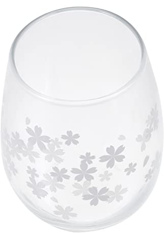 UPKOCH Tasse en Verre Changeante Chaude/froide de 400 Ml Motif Fleurs de Cerisier Élégante pour Boire Et Offrir