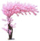 SIBEG Künstlicher Kirschbaum, verlängerter Kirschbaum, rosa, für drinnen und draußen, Zuhause, Büro, Party, Tischmitte, Hochzeit, Rosa – 2,5 x 2 m