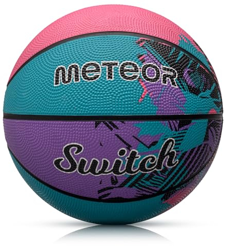 Meteor Kinder Basketball - Größe #4#5#7 für Jugend von 4-8 Jahren - Weicher Mini Ball für Ausbildung