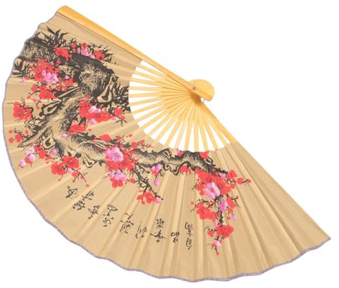 Garneck Dekorativer Hängender Fächer Wandbehänge Chinesischer Fächer Dekorativer Faltfächer Wandbehang Fächer Wanddekoration Wandhintergrund Wandanhänger Wandfächer